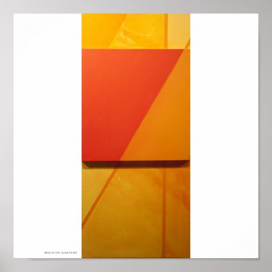 Poster/Afdruk: "Overlay I-Oranje" Poster (Voorkant)