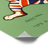 Poster/Afdruk: Patriottisch kat Poster (Hoek)