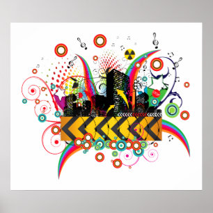 Poster/Afdruk: Plaats VS partij Poster