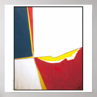 Poster/Afdruk: "Primaire kleuren met string"