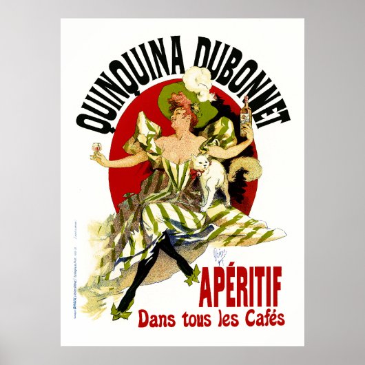 Poster/Afdruk: Quinquina Dubonnet - Jules Cheret Poster (Voorkant)