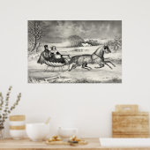 poster/afdruk "Sleigh Ride" Poster (Keuken)