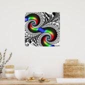 Poster/Afdruk: Spiral spectrum Poster (Keuken)