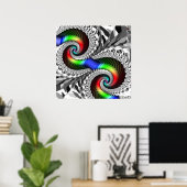 Poster/Afdruk: Spiral spectrum Poster (Thuiskantoor)