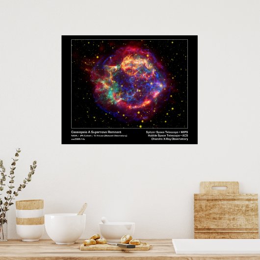 Poster/Afdruk: Supernova - Cassiopeia Space Afbeel Poster (Keuken)