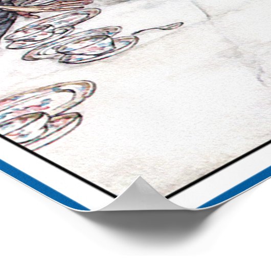 Poster/Afdruk: Tea Party van Mad Hatter - Rackham Poster (Hoek)