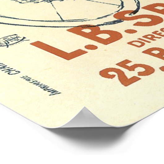 Poster/afdruk: Toulouse Lautrec Bicycle Chain Ad Poster (Hoek)