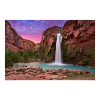 Poster afdruk van Havasu-Herfsten in Havasupai, AZ