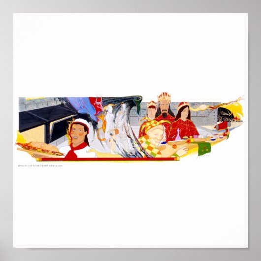 Poster/Afdruk: "Veldhand—Ovens/Stad" Poster (Voorkant)