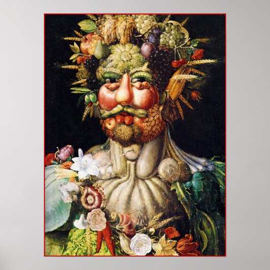 Poster/Afdruk: Vertumnus (portret van Rudolf II) Poster (Voorkant)
