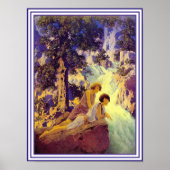 Poster/Afdruk: Waterval - door Maxfield Parrish Poster (Voorkant)