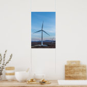 Poster/afdruk windturbines poster (Keuken)