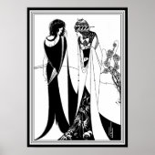 Poster Afdrukken: Illustratie van Aubrey Beardsley (Voorkant)