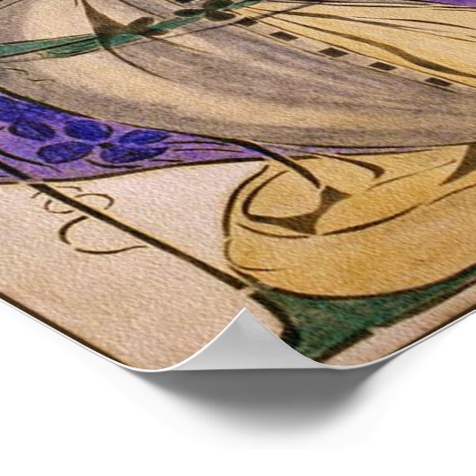 Poster Afdrukken: Lente van Frances Macdonald (Hoek)