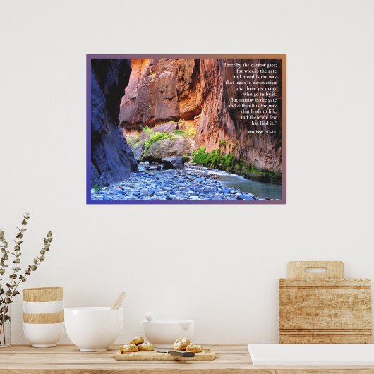 Poster afdrukken met gloed (Keuken)