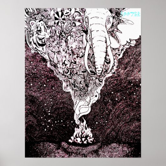 poster afdrukken van de oorspronkelijke kunstwerke (Voorkant)