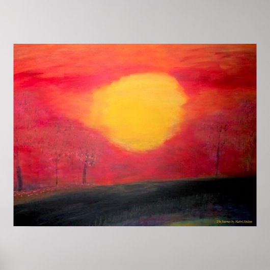 Poster Afdrukken van "The Journey" door Mahri Shel (Voorkant)