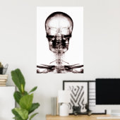POSTER/AFDRUKKEN X-RAY VISION SKELETON SKULL ORIG/ POSTER (Thuiskantoor)