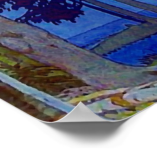 POSTER AFDRUKNORTHWOODS SLIVER MOON REFLECTION (Hoek)