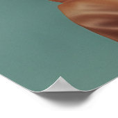 Poster Afghaanse hond Hipster Dog (Hoek)