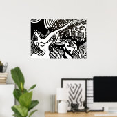 poster "AFMETINGEN" (Thuiskantoor)