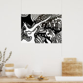 poster "AFMETINGEN" (Keuken)