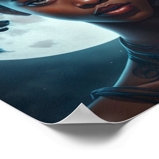 poster 'African American she Wolf 2' (Hoek)