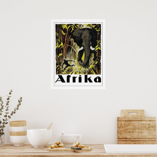 Poster Afrika (Keuken)