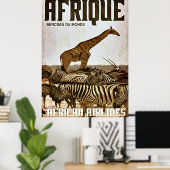 Poster Afrika toerisme (Thuiskantoor)