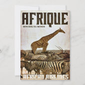 Poster Afrika toerisme Kaart (Voorkant)