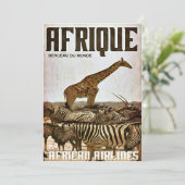 Poster Afrika toerisme Kaart (Staand voorkant)