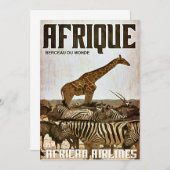 Poster Afrika toerisme Kaart (Voorkant / Achterkant)