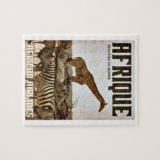Poster Afrika toerisme Legpuzzel (Horizontaal)