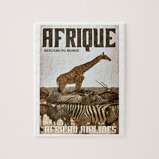 Poster Afrika toerisme Legpuzzel (Verticaal)