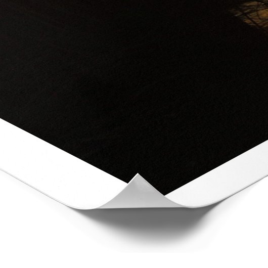 Poster-Afrikaans zonsonderstel 2 warm en vreedzaam Poster (Hoek)