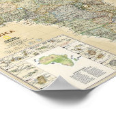 Poster - Afrikaanse nationale geografische kaart (Hoek)