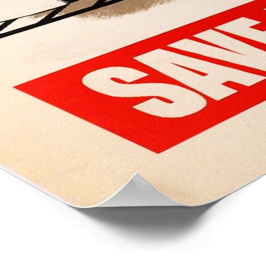 Poster afvalvet opslaan (Hoek)