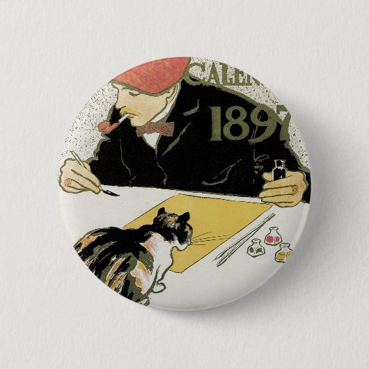 Poster Agenda 1897 Ronde Button 5,7 Cm (Voorkant)