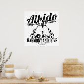 Poster Aikido O Sensei (Keuken)