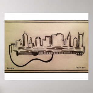 poster "Akoestische skyline" (16,50 x 11,00 inch)