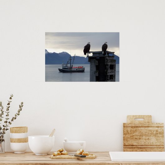 poster "Alaskan Sunset" (Keuken)