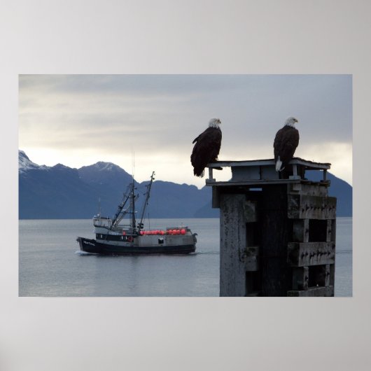 poster "Alaskan Sunset" (Voorkant)