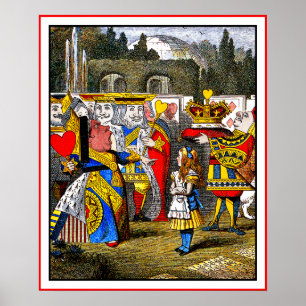 Poster: Alice ontmoet de koningin van het hart Poster