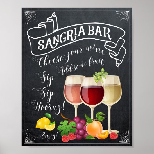 poster-alkbord van sangria's poster (Voorkant)