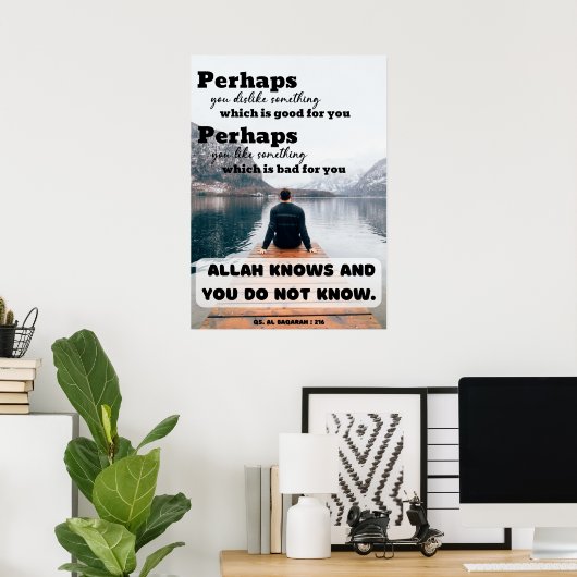 Poster Allah van de Islamitische Citaat (Thuiskantoor)