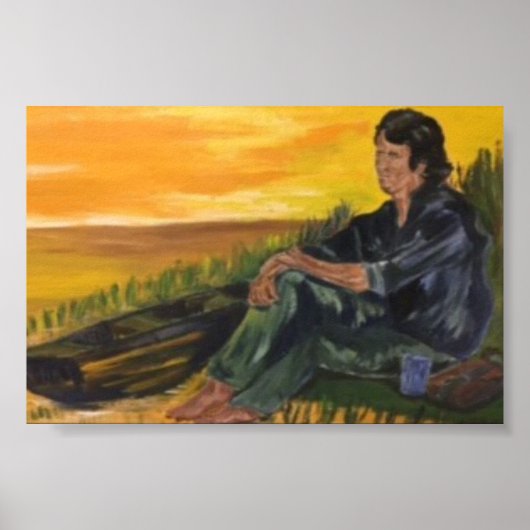 Poster Alleen bij de Rivier/Sarr (Voorkant)