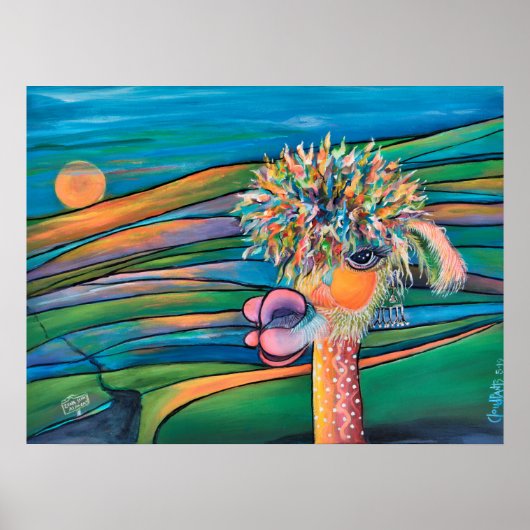 Poster Alpaca-Kathleen (Voorkant)