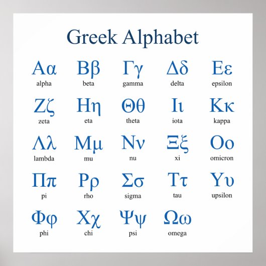 Poster Alphabet Square (Voorkant)