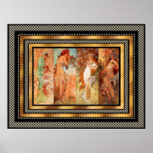 Poster  Alphonse Mucha Panel Art Nouveau (Voorkant)