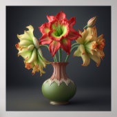 Poster Amaryllis Flowers (Voorkant)